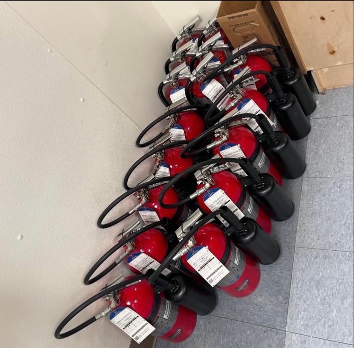 CO2 extinguishers